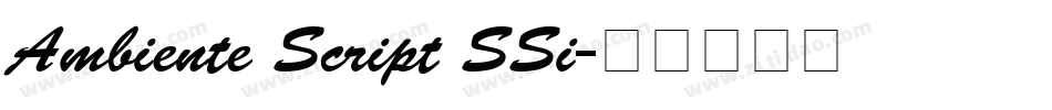 Ambiente Script SSi字体转换